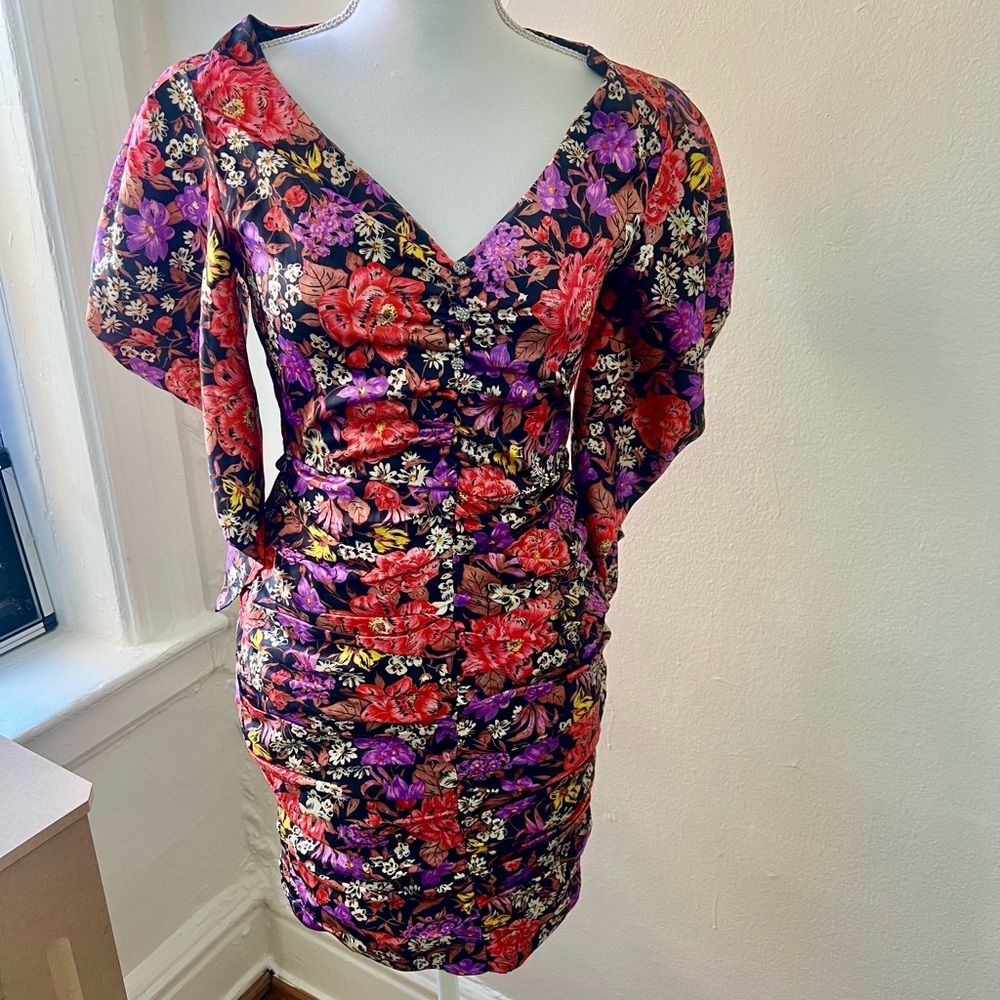 Zara multi colored floral dress